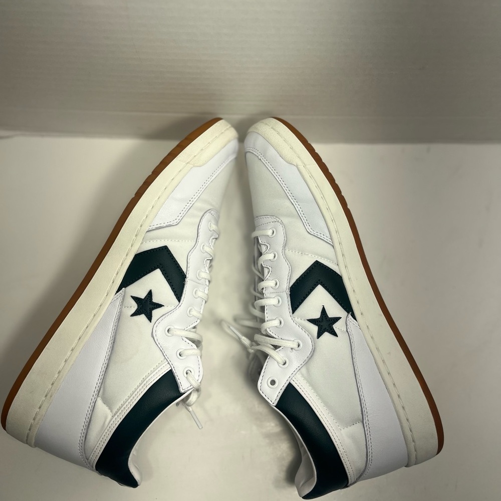Converse Fastbreak Pro Mid white/green Size 13 166247C)